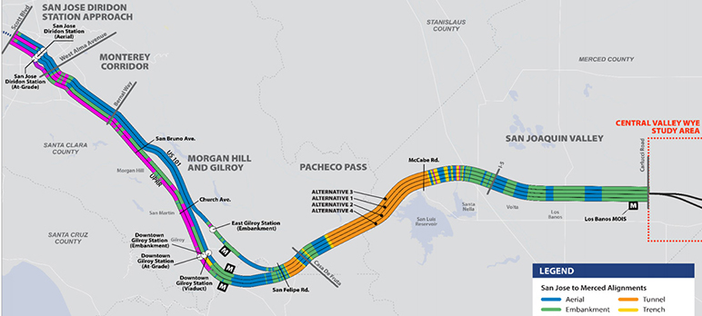 Public Comment Begins On Silicon Valley Bullet Train Route 