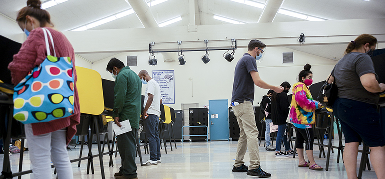 Image for display with article titled Primary Ballots Trickling In, Approaching Record Low Total in San Jose and The State