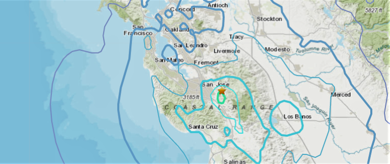 LOSE IT!  5.1 earthquake centered in the San Jose area